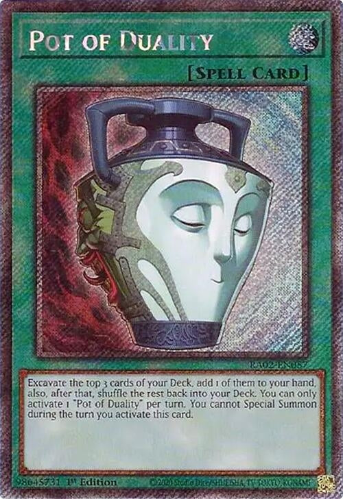 Pot of Duality (Platinum Secret Rare) (2057) (RA02) - YuGiOh Single