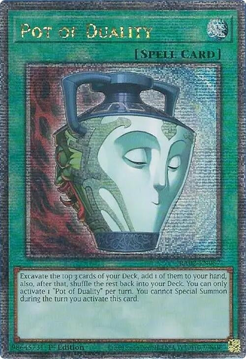 Pot of Duality (Quarter Century Secret Rare) (2057) (RA02) - YuGiOh Single