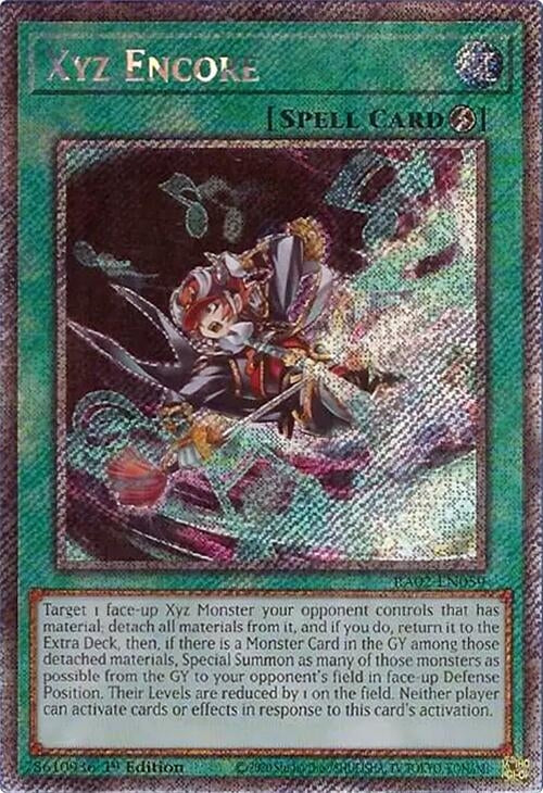 Xyz Encore (Platinum Secret Rare) (2059) (RA02) - YuGiOh Single