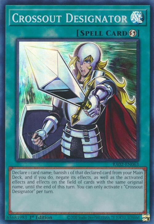 Crossout Designator (2063) (RA02) - YuGiOh Single
