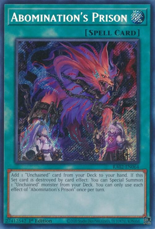 Abomination’s Prison (Secret Rare) (2064) (RA02) - YuGiOh Single