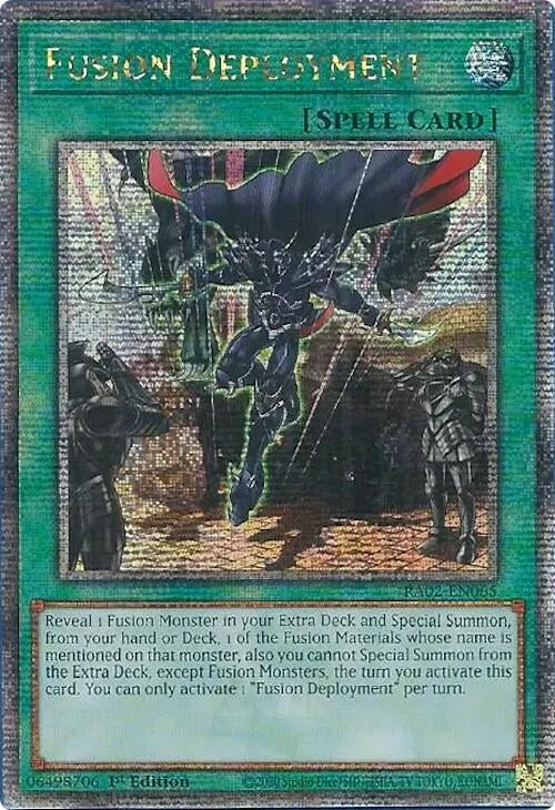 Fusion Deployment (Quarter Century Secret Rare) (2065) (RA02) - YuGiOh Single
