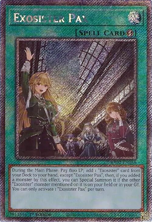 Exosister Pax (Platinum Secret Rare) (2066) (RA02) - YuGiOh Single