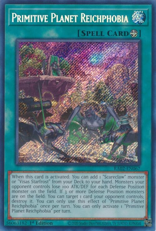Primitive Planet Reichphobia (Secret Rare) (2067) (RA02) - YuGiOh Single