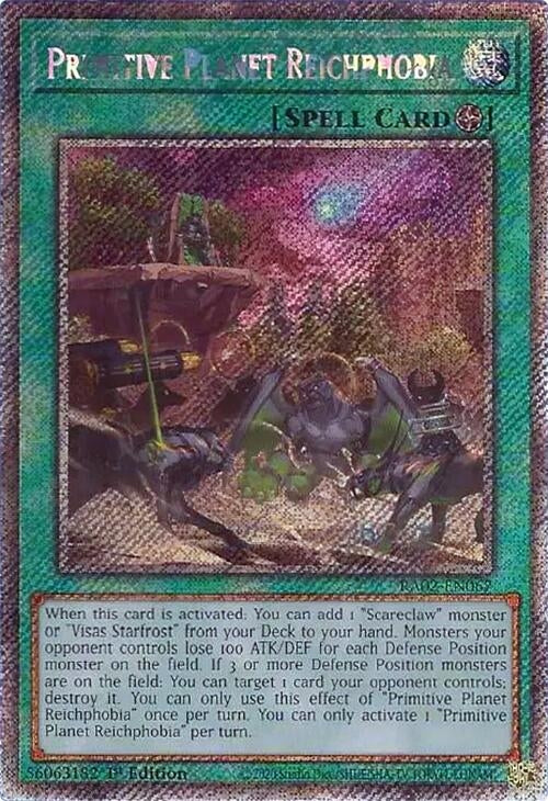 Primitive Planet Reichphobia (Platinum Secret Rare) (2067) (RA02) - YuGiOh Single