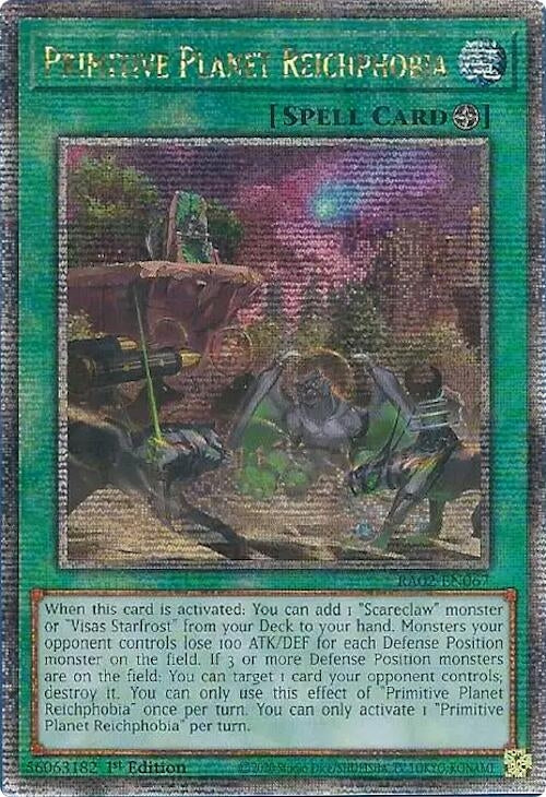 Primitive Planet Reichphobia (Quarter Century Secret Rare) (2067) (RA02) - YuGiOh Single