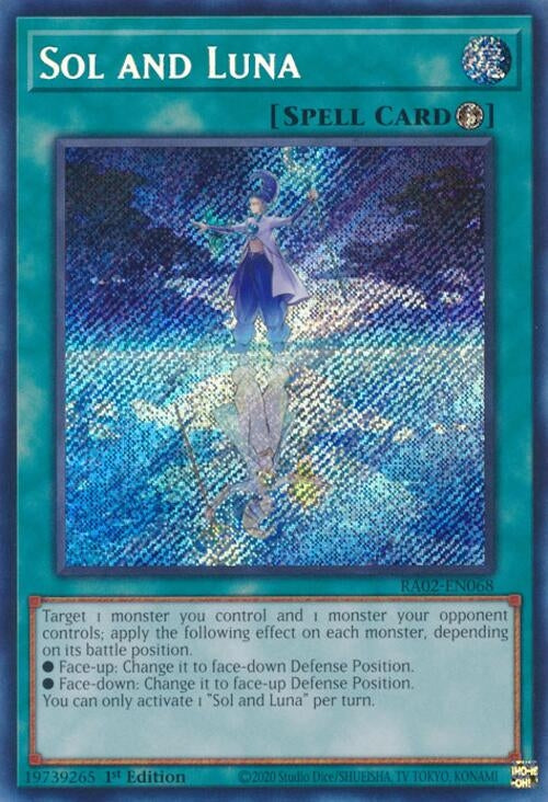 Sol and Luna (Secret Rare) (2068) (RA02) - YuGiOh Single