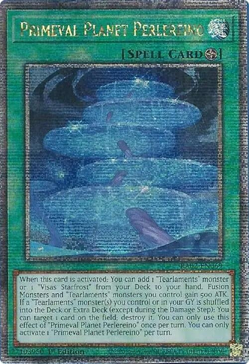 Primeval Planet Perlereino (Quarter Century Secret Rare) (2069) (RA02) - YuGiOh Single