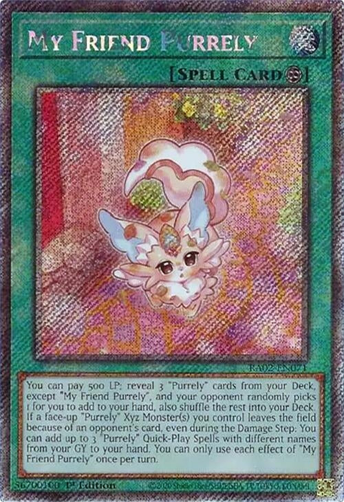 My Friend Purrely (Platinum Secret Rare) (2071) (RA02) - YuGiOh Single