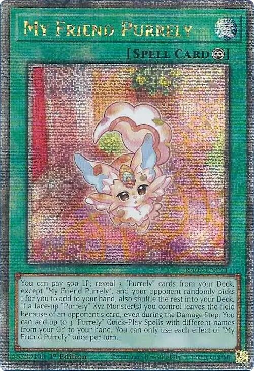 My Friend Purrely (Quarter Century Secret Rare) (2071) (RA02) - YuGiOh Single