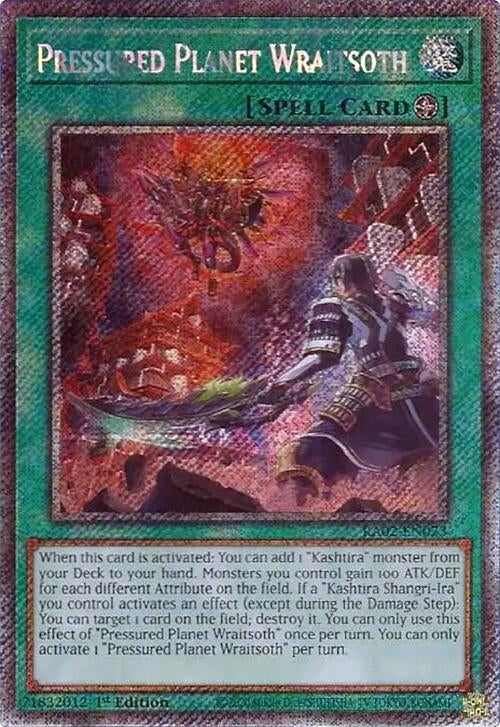 Pressured Planet Wraitsoth (Platinum Secret Rare) (2073) (RA02) - YuGiOh Single