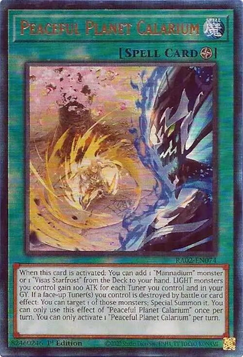 Peaceful Planet Calarium (PUR) (2074) (RA02) - YuGiOh Single