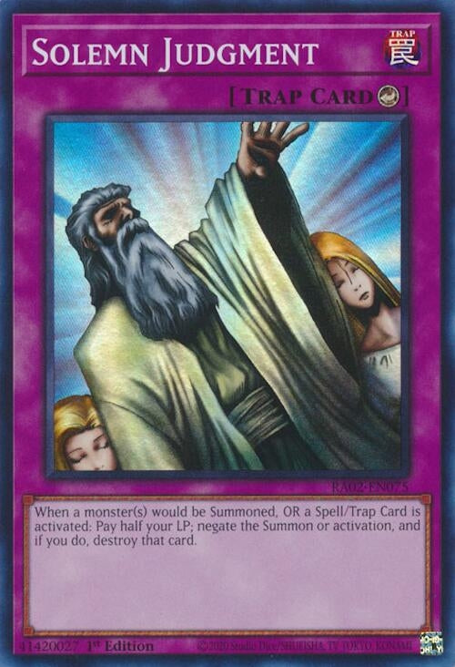 Solemn Judgment (2075) (RA02) - YuGiOh Single