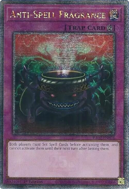 Anti-Spell Fragrance (Quarter Century Secret Rare) (2076) (RA02) - YuGiOh Single