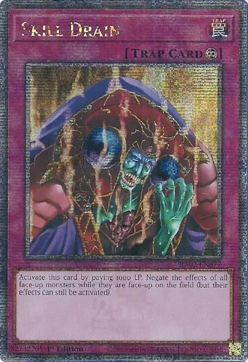 Skill Drain (Quarter Century Secret Rare) (2077) (RA02) - YuGiOh Single