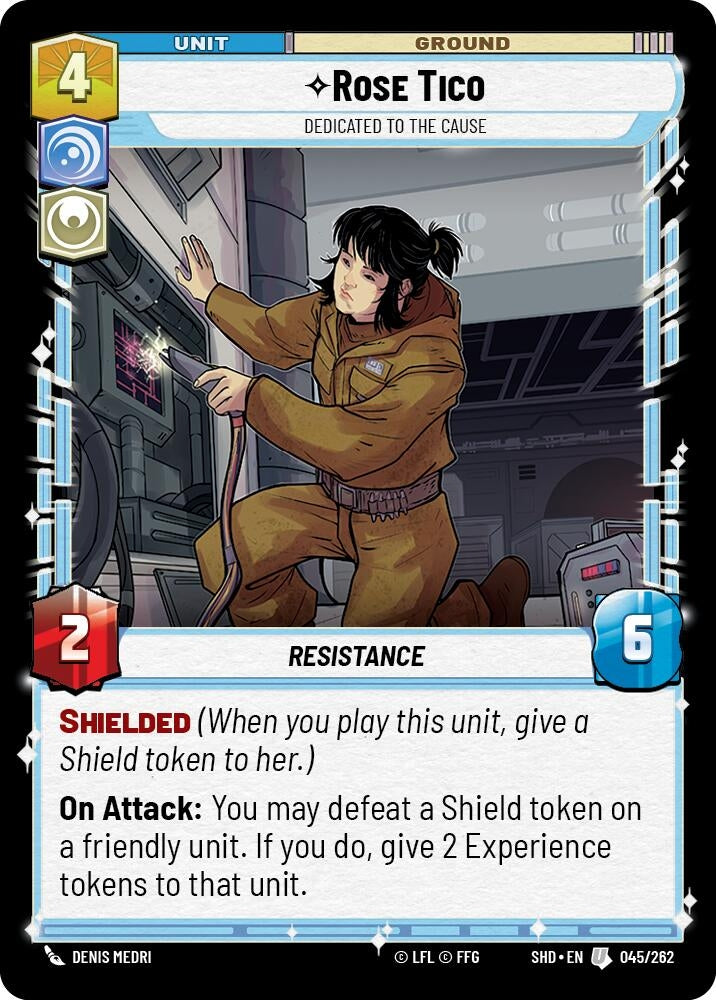 Rose Tico - Dedicated to the Cause (45) (SHD) - Star Wars: Unlimited Single