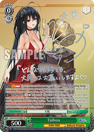 Taihou (SP) (Silver Signature) (102039) - Weiss Schwarz Single
