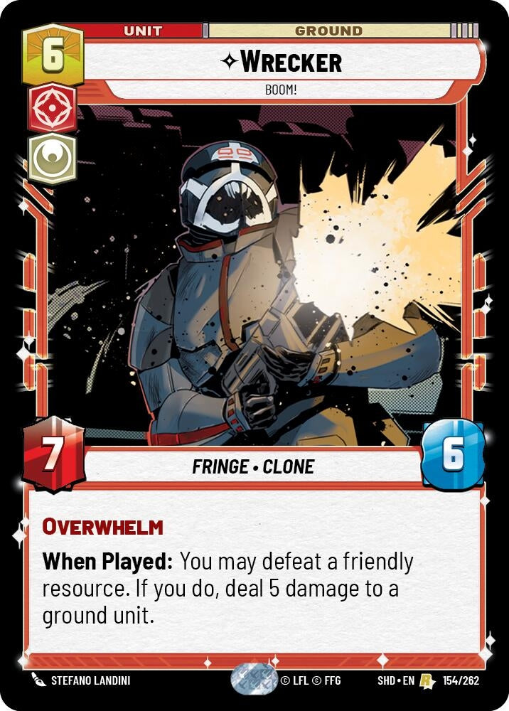 Wrecker - Boom! (154) (SHD) - Star Wars: Unlimited Single
