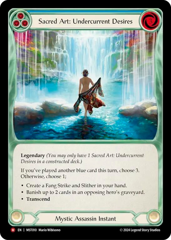 Sacred Art: Undercurrent Desires // Inner Chi (10) [MST] - Flesh and Blood TCG Single