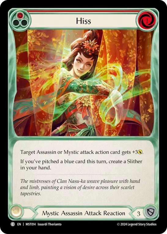 Hiss (Red) (14) [MST] - Flesh and Blood TCG Single