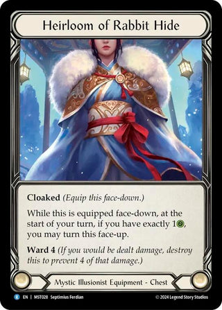 Heirloom of Rabbit Hide (28) [MST] - Flesh and Blood TCG Single
