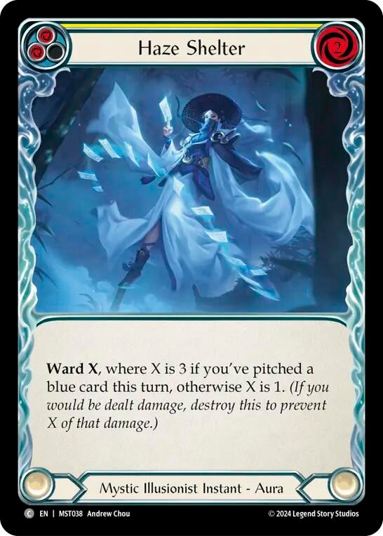 Haze Shelter (Yellow) (38) [MST] - Flesh and Blood TCG Single