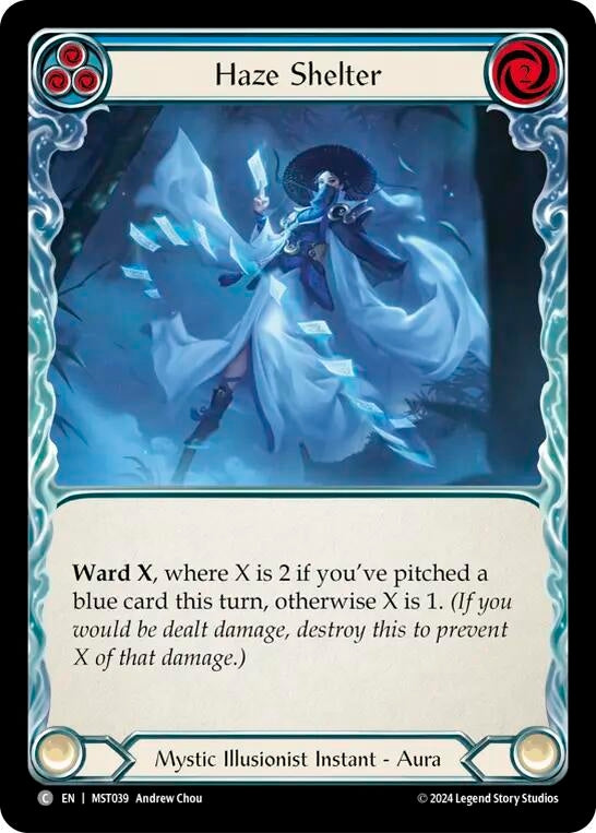 Haze Shelter (Blue) (39) [MST] - Flesh and Blood TCG Single