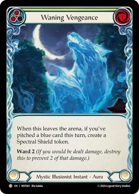 Waning Vengeance (Yellow) (41) [MST] - Flesh and Blood TCG Single