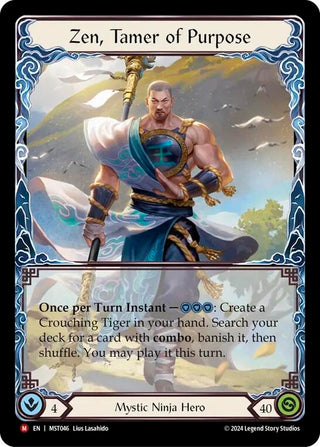 Zen Tamer of Purpose (46) [MST] - Flesh and Blood TCG Single