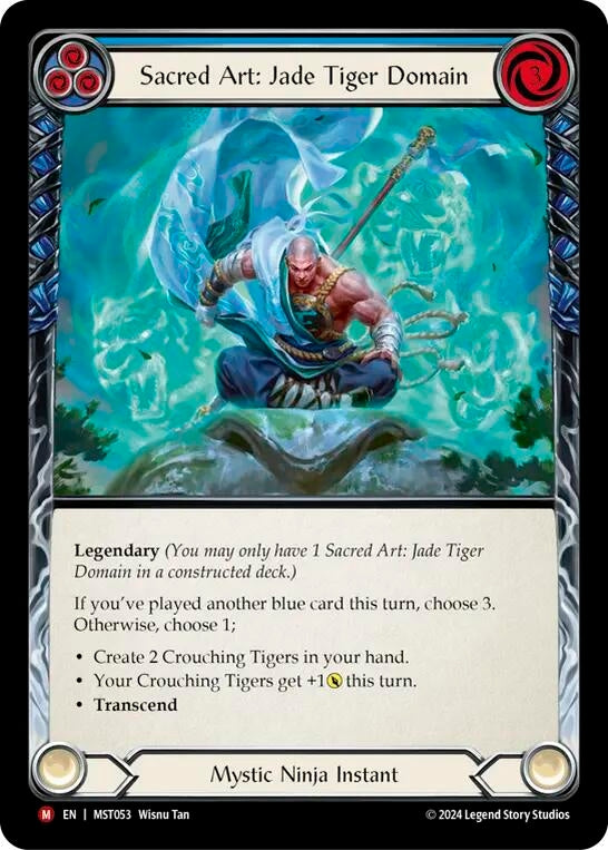 Sacred Art: Jade Tiger Domain // Inner Chi (53) [MST] - Flesh and Blood TCG Single