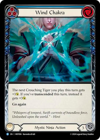 Wind Chakra (Blue) (56) [MST] - Flesh and Blood TCG Single