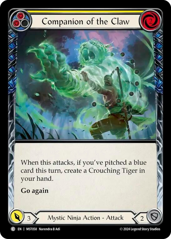 Companion of the Claw (Yellow) (58) [MST] - Flesh and Blood TCG Single