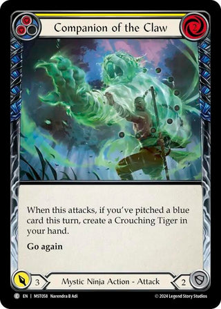 Companion of the Claw (Yellow) (58) [MST] - Flesh and Blood TCG Single