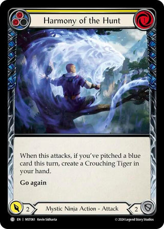 Harmony of the Hunt (Yellow) (61) [MST] - Flesh and Blood TCG Single