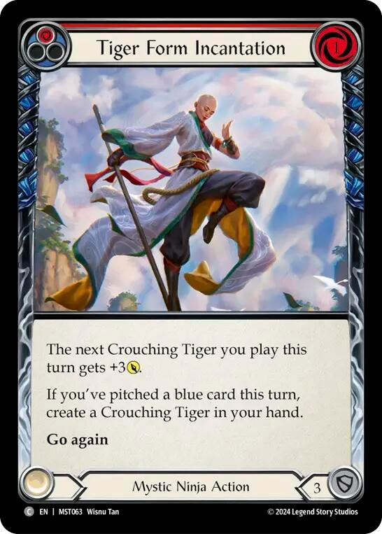 Tiger Form Incantation (Red) (63) [MST] - Flesh and Blood TCG Single