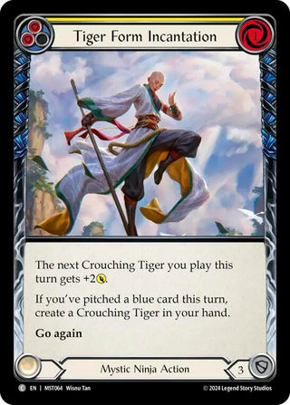 Tiger Form Incantation (Yellow) (64) [MST] - Flesh and Blood TCG Single