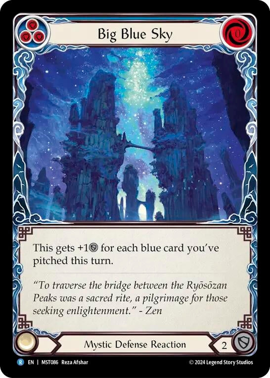 Big Blue Sky (86) [MST] - Flesh and Blood TCG Single