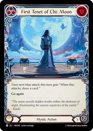 First Tenet of Chi: Moon (92) [MST] - Flesh and Blood TCG Single