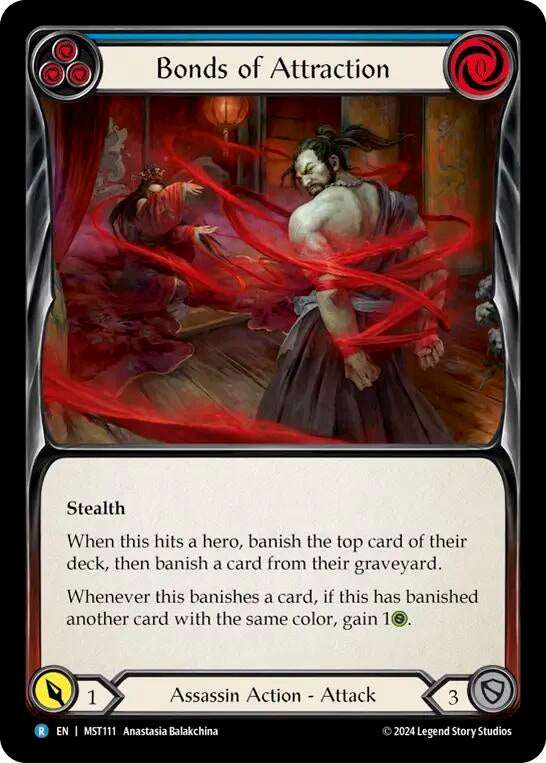 Bonds of Attraction (Blue) (111) [MST] - Flesh and Blood TCG Single