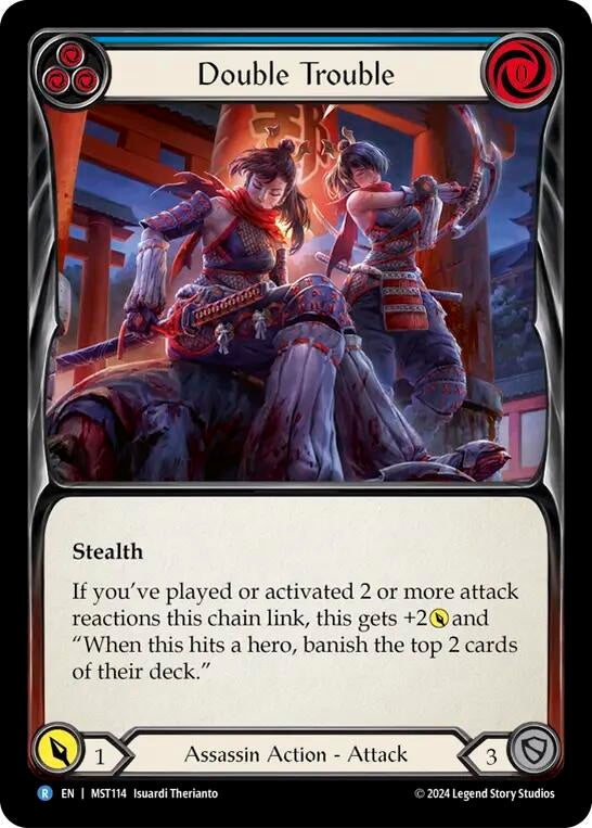 Double Trouble (Blue) (114) [MST] - Flesh and Blood TCG Single