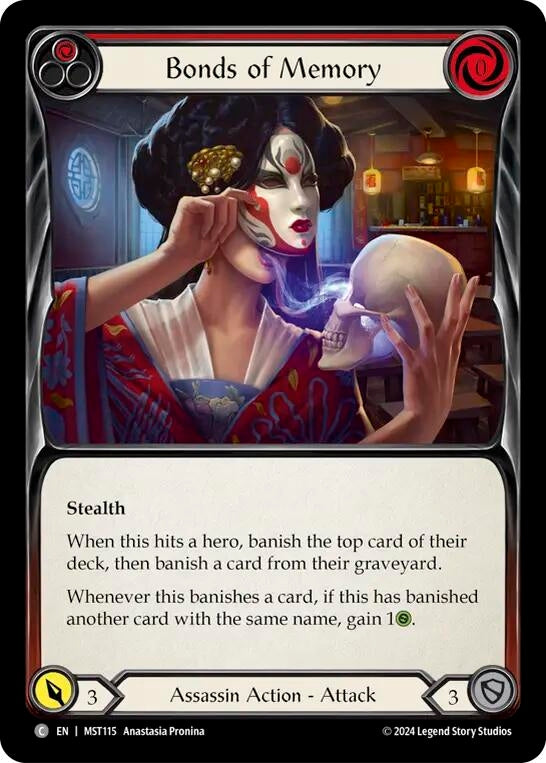 Bonds of Memory (Red) (115) [MST] - Flesh and Blood TCG Single