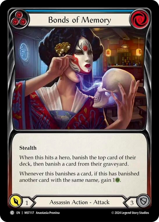 Bonds of Memory (Blue) (117) [MST] - Flesh and Blood TCG Single