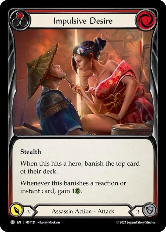 Impulsive Desire (Red) (121) [MST] - Flesh and Blood TCG Single