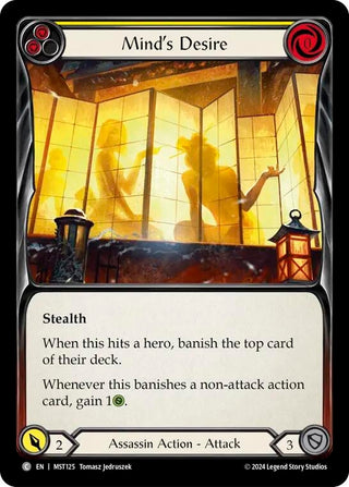 Mind’s Desire (Yellow) (125) [MST] - Flesh and Blood TCG Single
