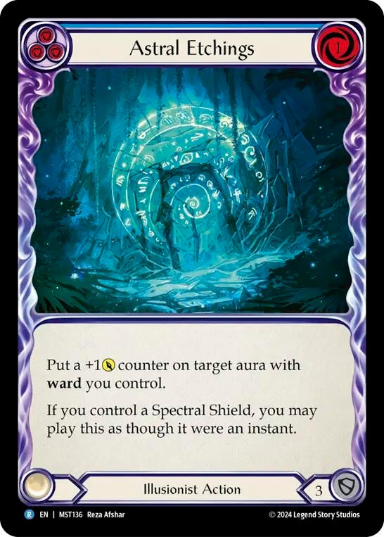 Astral Etchings (Blue) (136) [MST] - Flesh and Blood TCG Single