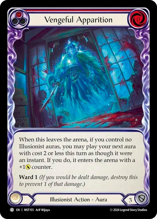 Vengeful Apparition (Red) (155) [MST] - Flesh and Blood TCG Single