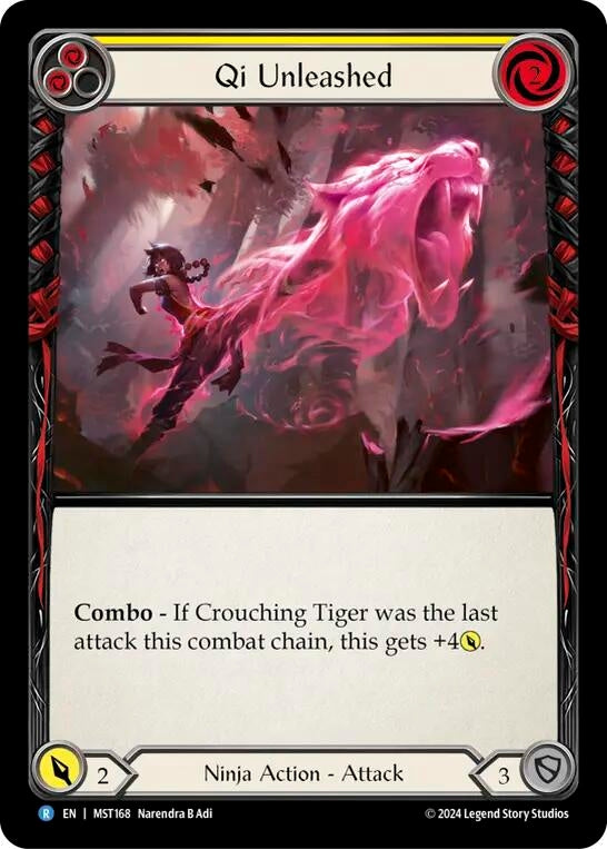 Qi Unleashed (Yellow) (168) [MST] - Flesh and Blood TCG Single