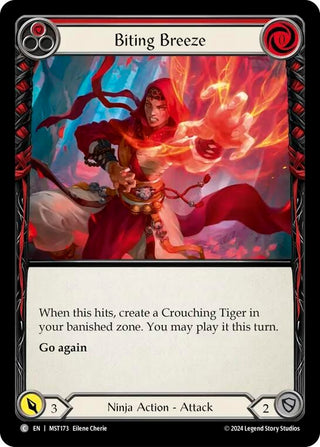 Biting Breeze (Red) (173) [MST] - Flesh and Blood TCG Single
