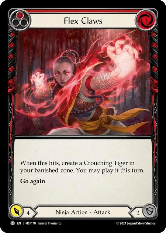 Flex Claws (Red) (179) [MST] - Flesh and Blood TCG Single