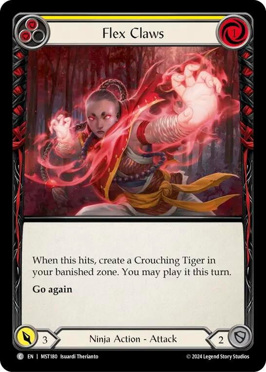 Flex Claws (Yellow) (180) [MST] - Flesh and Blood TCG Single